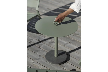 Niobe sidobord 50Ø H48 cm dusty green Brafab