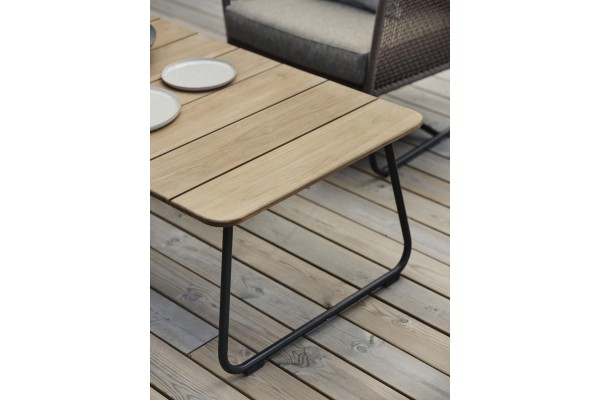 Nolli soffbord 140x70 H45 cm svart/teak Brafab