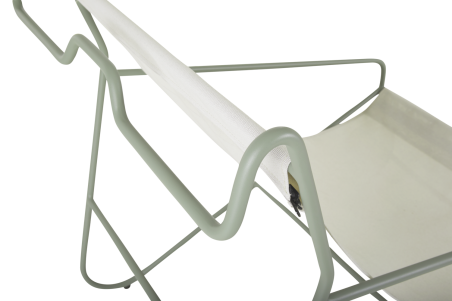Poul Chair loungefåtölj dusty green/off-white Brafab