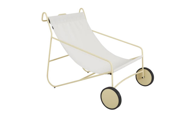 Poul Chair loungefåtölj lemon/off-white Brafab
