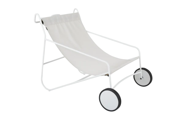 Poul Chair loungefåtölj vit Brafab