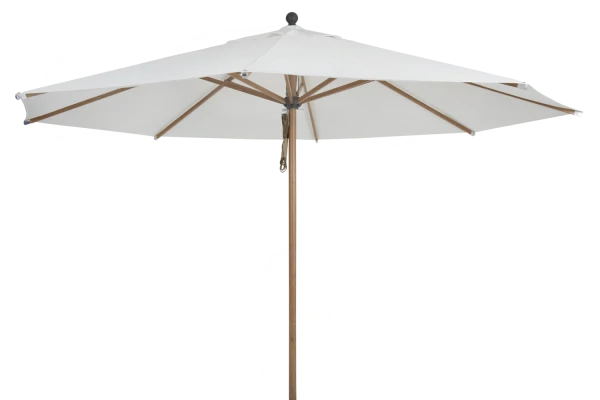 Paliano parasoll Ø3,5m alu natur/vit Brafab