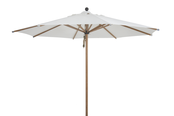 Paliano parasoll Ø3m alu natur/vit Brafab