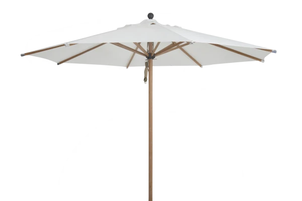 Paliano parasoll Ø3m alu natur/vit Brafab