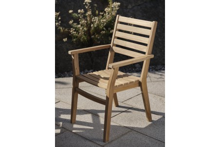 Keros karmstol teak Brafab