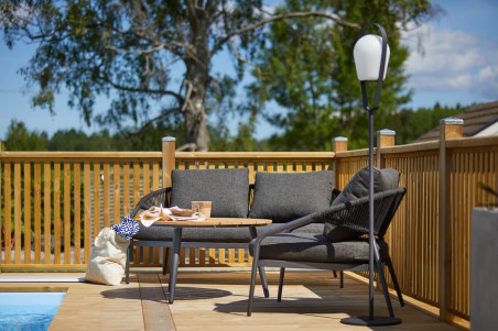 Ekeryd fåtölj grå  2-pack Hillerstorp