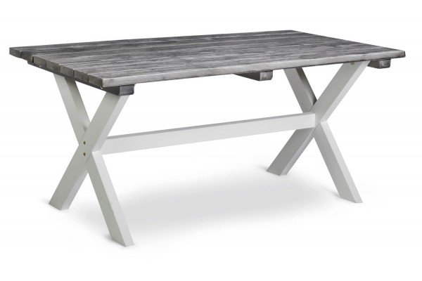 Shabby Chic bord 86x160 cm grå Hillerstorp