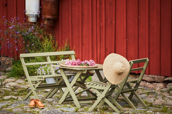 Torpet stol antikgrön Hillerstorp