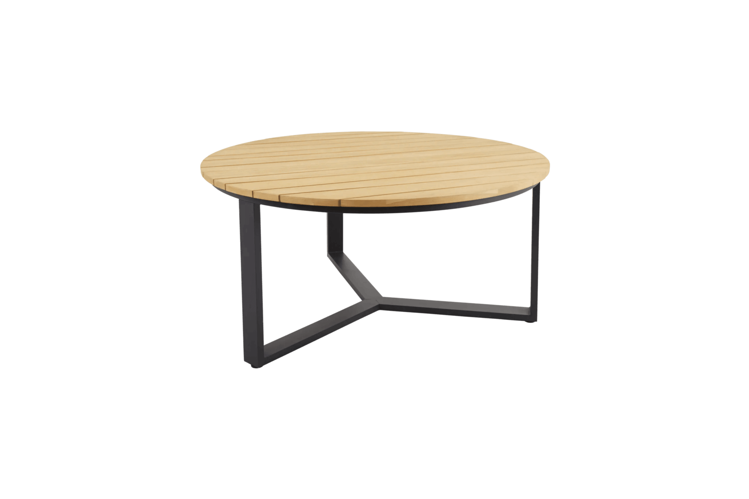 Laurion matbord Ø150 cm svart/natur Brafab
