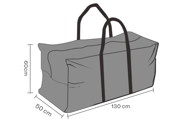 Möbelskydd dynväska 130x50x60 cm svart - vattentät Brafab