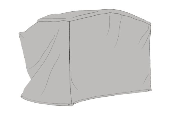 Möbelskydd hammock välvt 205x130x160 cm grå Brafab