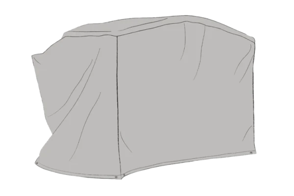 Möbelskydd hammock välvt 205x130x160 cm grå Brafab