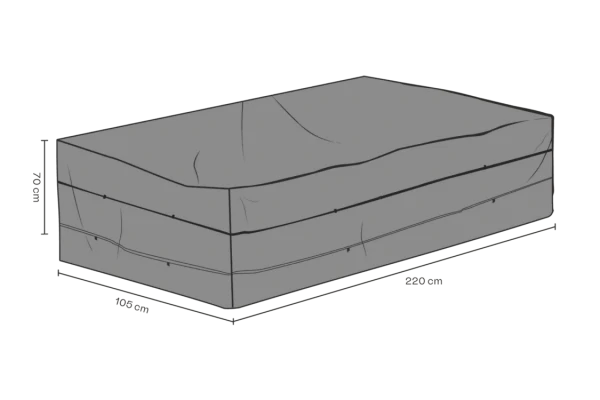 Möbelskydd soffa 220x105x70 cm svart - andas Brafab