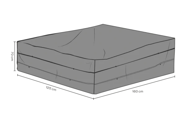 Möbelskydd soffa 160x125x70 cm svart - andas Brafab