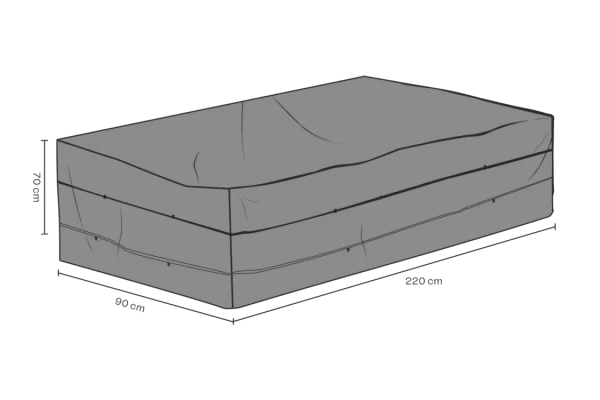 Möbelskydd soffa 220x90x70 cm svart - andas Brafab