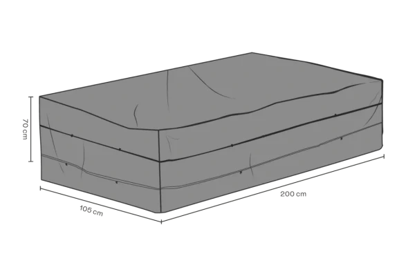Möbelskydd soffa 200x105x70 cm svart - vattentätt Brafab