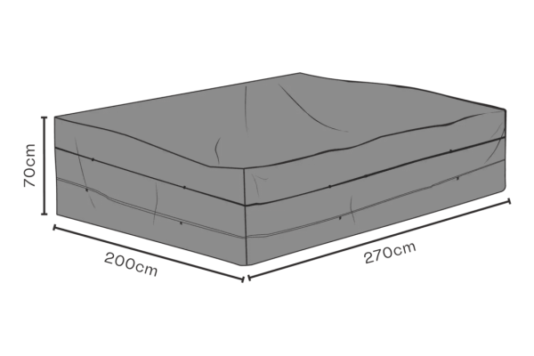 Möbelskydd soffgrupp 270x200x70 cm svart - andas Brafab