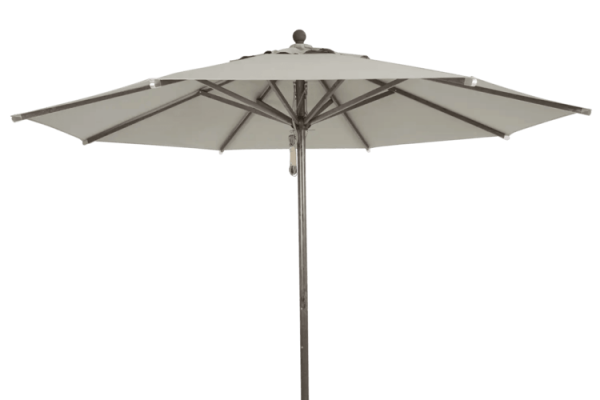 Paliano parasoll Ø3,5m alu brun/taupe Brafab