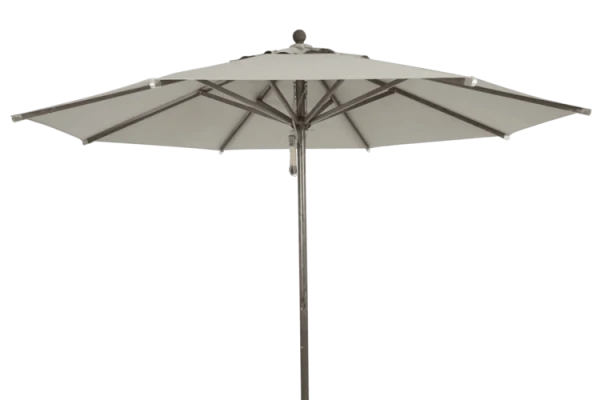 Paliano parasoll Ø3,5m alu brun/taupe Brafab