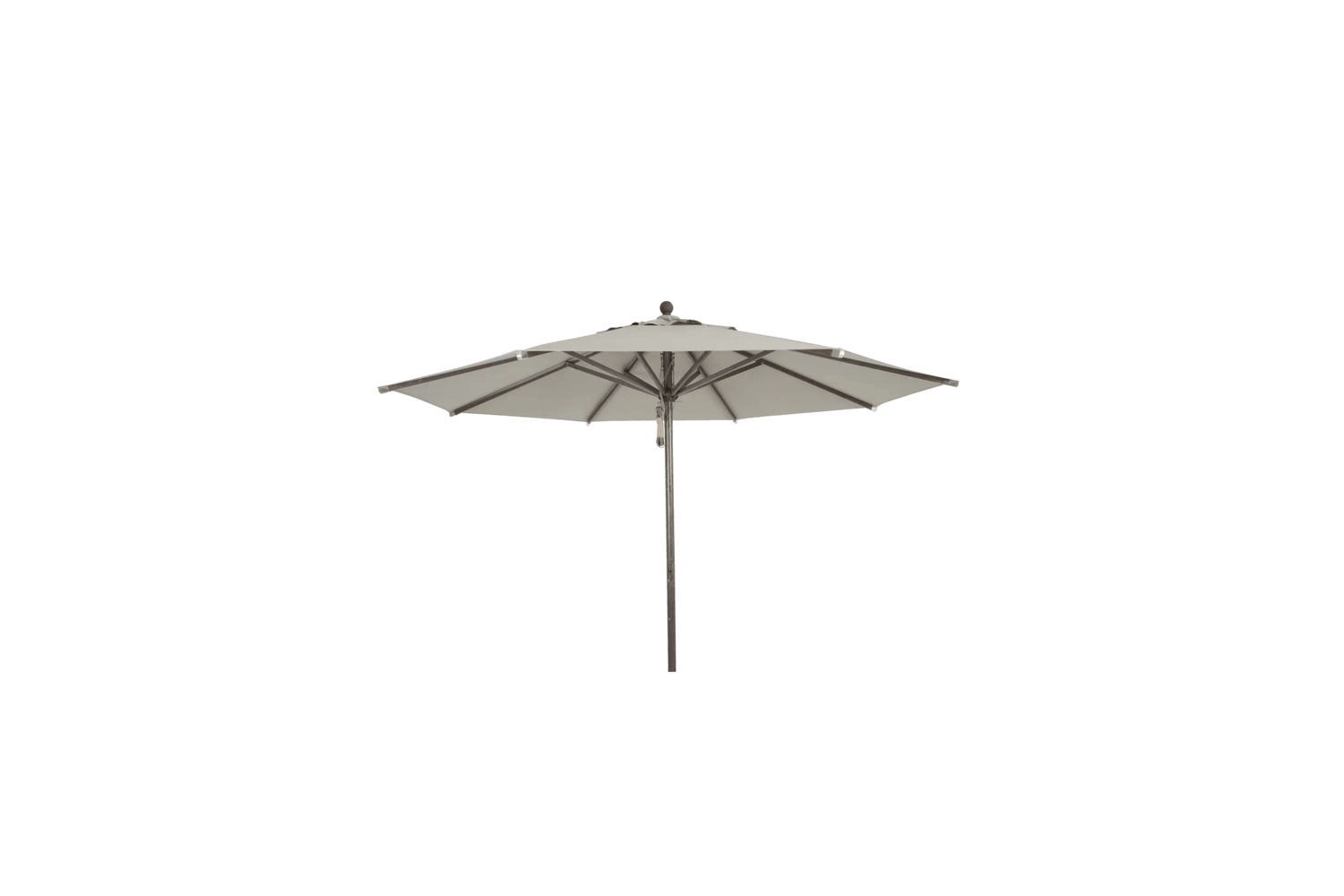 Paliano parasoll Ø3m alu brun/taupe Brafab