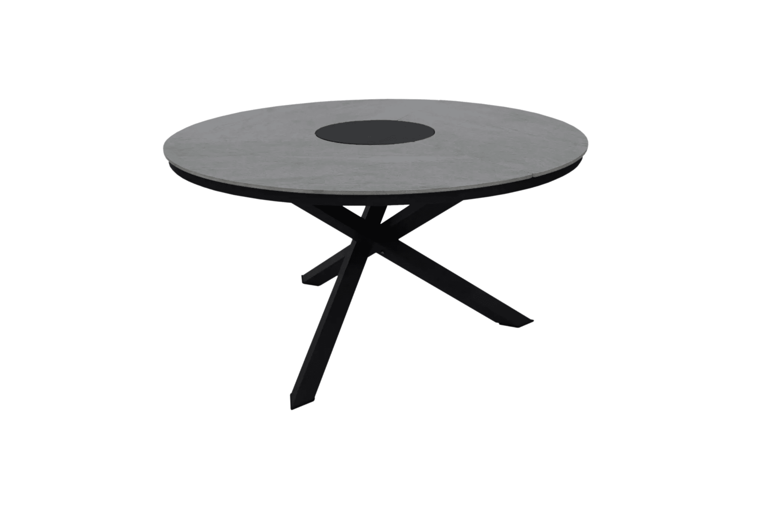 Kenora matbord Ø130 H73 cm svart Brafab