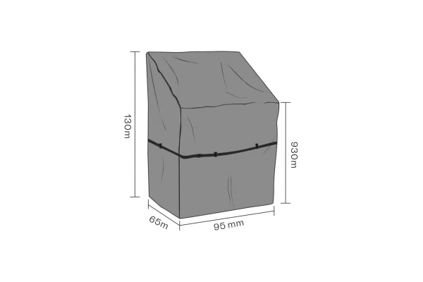 Skydd utekök 95x65x130...
