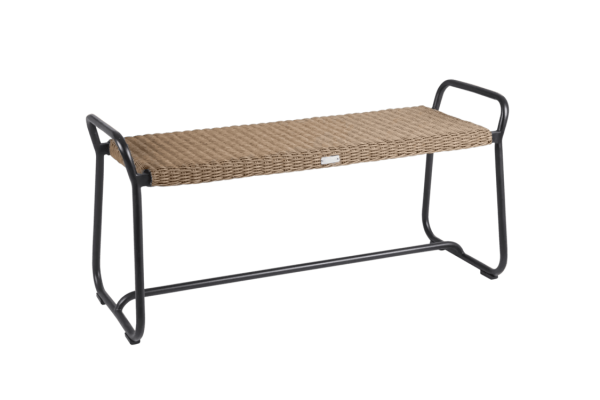 Midway bänk 110 cm svart/natur Brafab