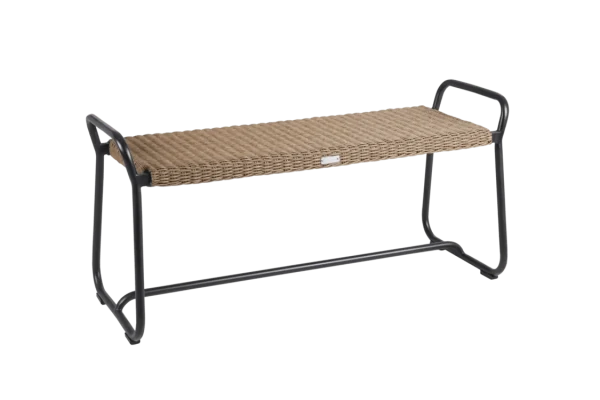 Midway bänk 110 cm svart/natur Brafab