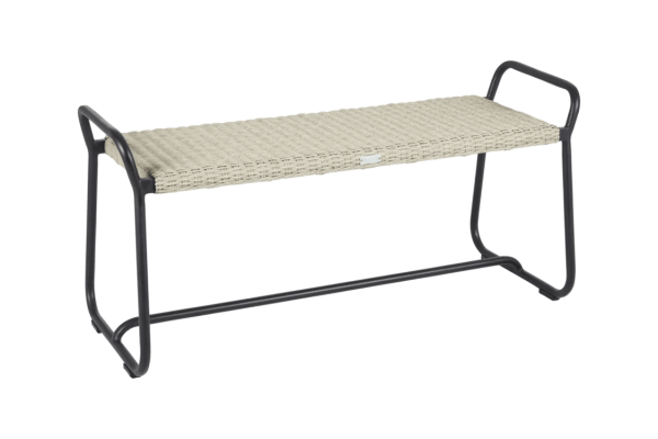Midway bänk 110 cm svart/beige Brafab