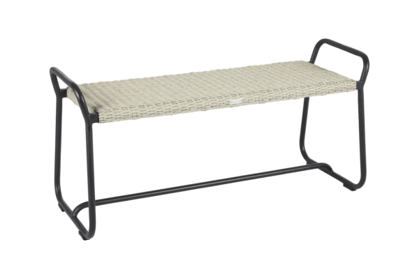 Midway bänk 110 cm svart/beige Brafab