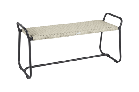 Midway bänk 110 cm svart/beige Brafab