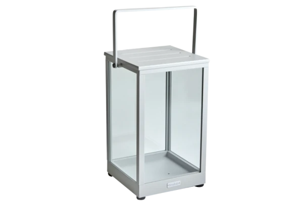 Belfort ljuslykta 27x27 cm light grey Brafab