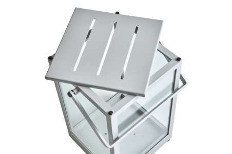 Belfort ljuslykta 27x27 cm light grey Brafab