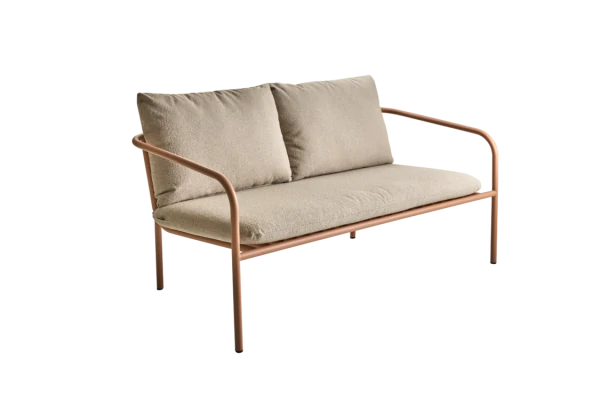 Bendt 2-sitssoffa peach/teddy beige Brafab