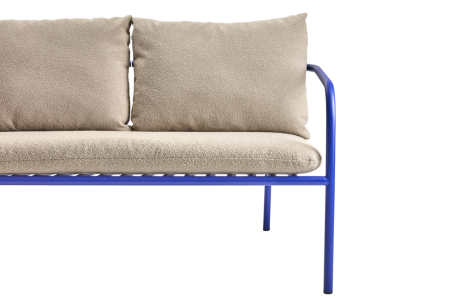 Bendt 2-sitssoffa indigo blue/teddy beige Brafab