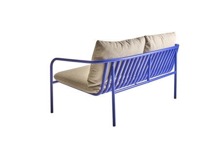 Bendt 2-sitssoffa indigo blue/teddy beige Brafab