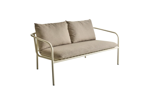 Bendt 2-sitssoffa pearl white/teddy beige Brafab