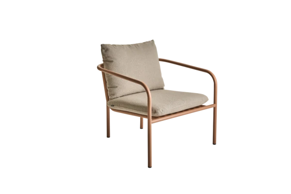Bendt fåtölj peach/teddy beige Brafab