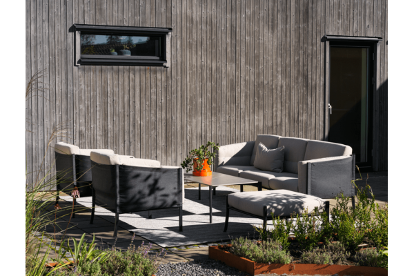 Hallavara soffbord 146x66x35 cm svart Brafab