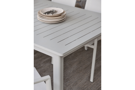 Lomma XL matbord 260/380x100x73 cm light grey Brafab