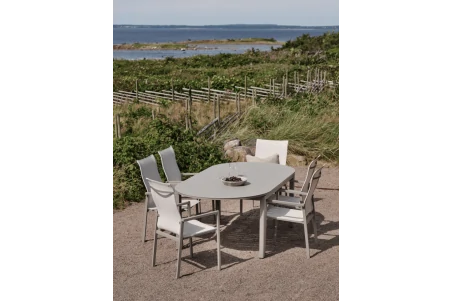 Lomma matbord 220/280x110x73 cm khaki Brafab