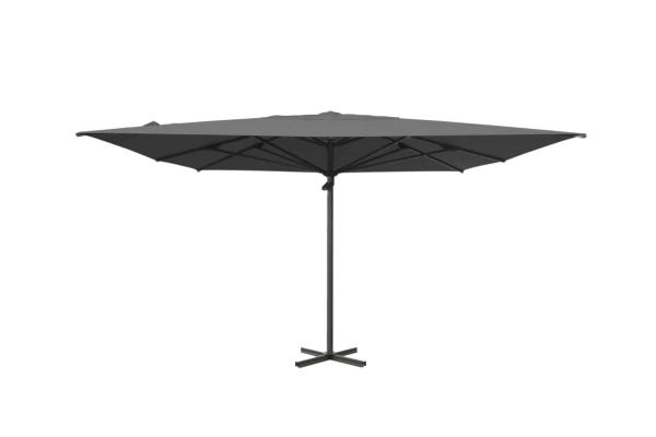 Mozzo parasoll 400x400 cm antracit/grå Brafab