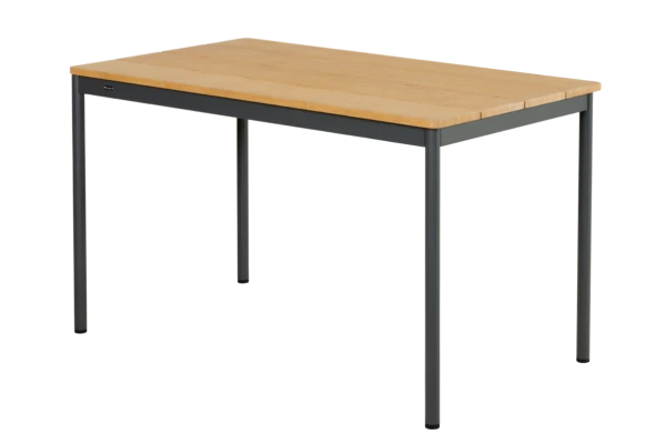 Nox cafébord 125x70x73 cm antracit/bambu Brafab