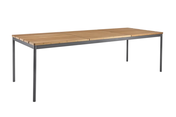 Nox matbord 238x90x73 cm antracit/bambu Brafab