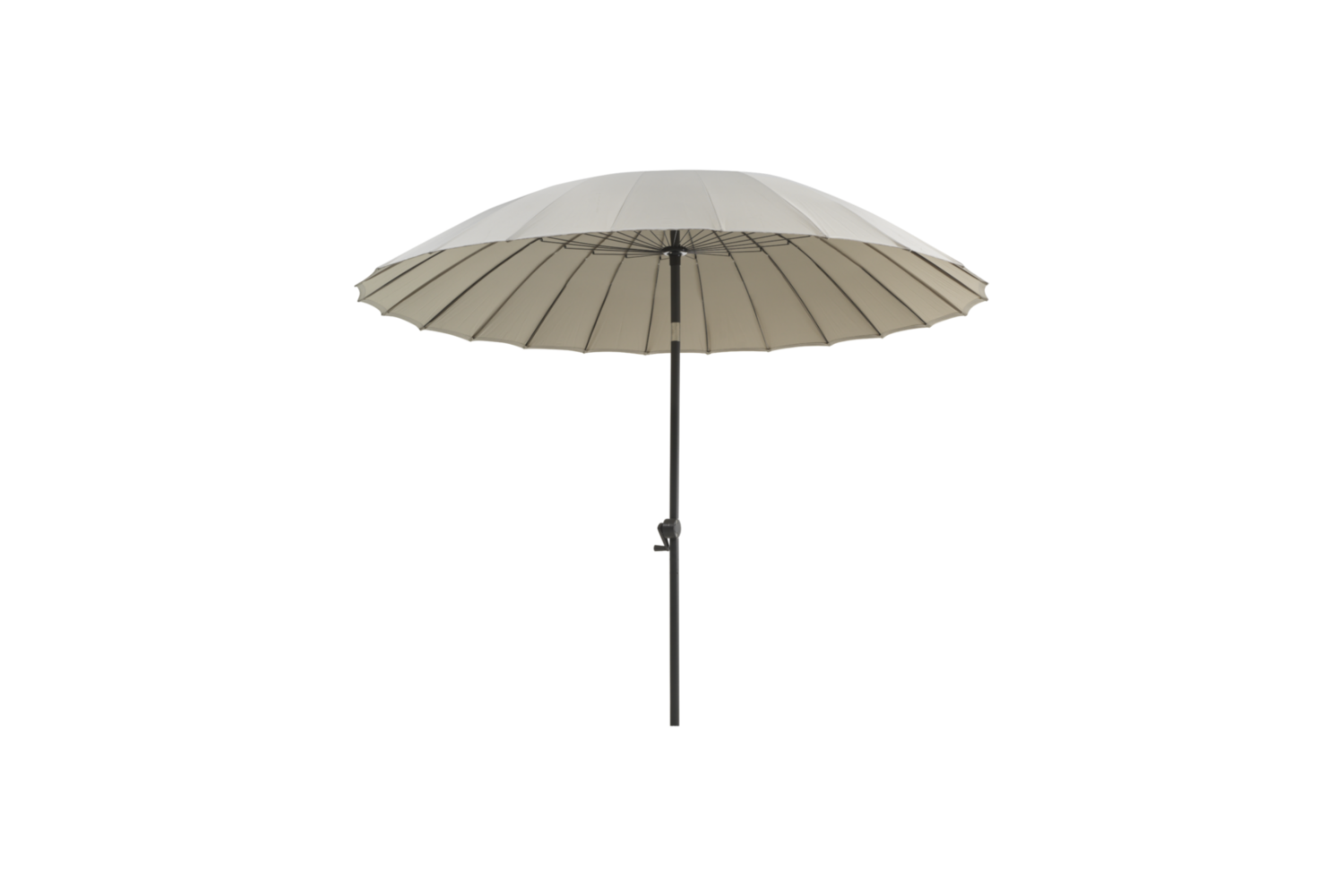 Shanghai parasoll Ø270 H251 cm antracit/khaki Brafab