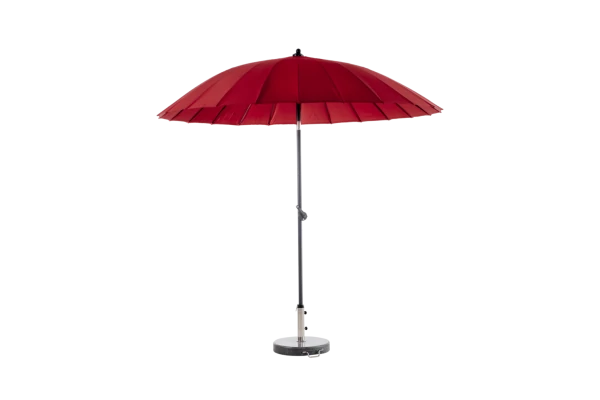 Shanghai parasoll Ø250 H251 cm antracit/röd Brafab