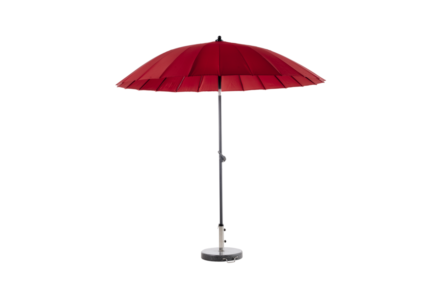 Shanghai parasoll Ø270 H251 cm antracit/röd Brafab