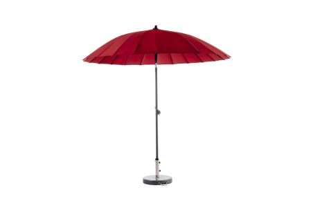 Shanghai parasoll Ø270 H251 cm antracit/röd Brafab