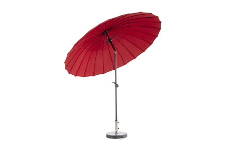 Shanghai parasoll Ø270 H251 cm antracit/röd Brafab