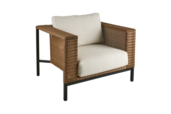 Shell fåtölj black/teddy beige Brafab